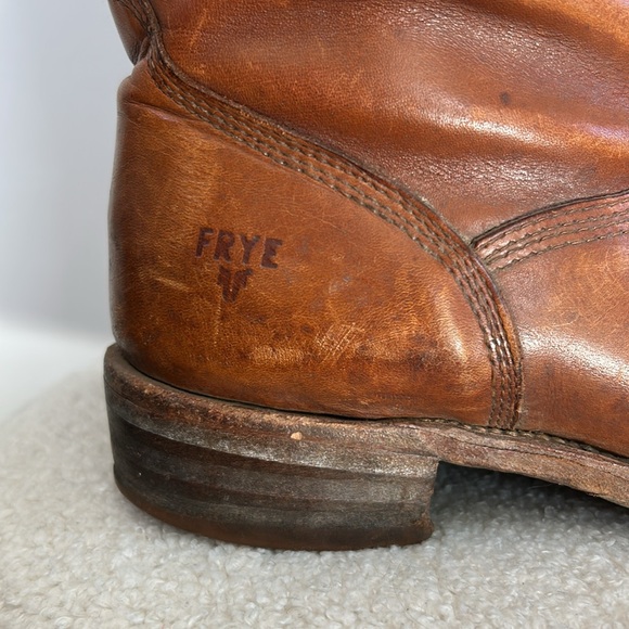 Frye True Vintage Tall Chestnut Brown Riding Boot  7 GVC - Picture 2 of 10